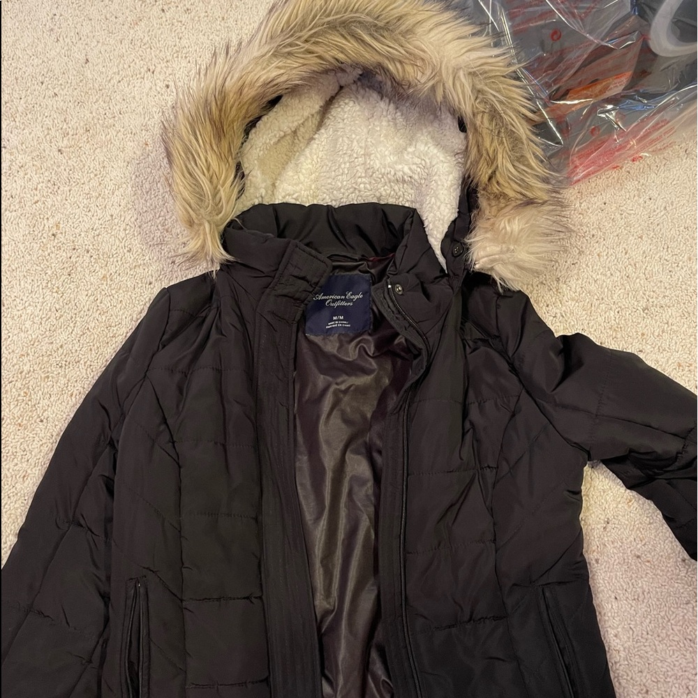 American Eagle Jacket with fur hood